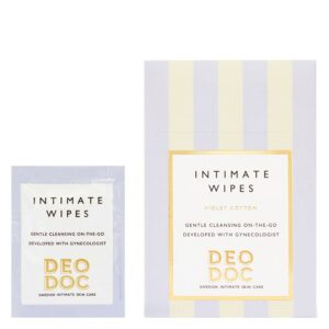 DeoDoc Intimate Wipes Violet Cotton 10pcs