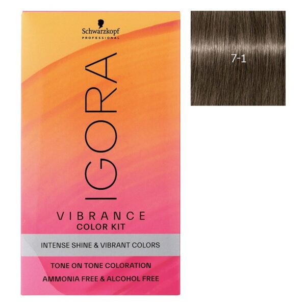 Schwarzkopf Professional Igora Vibrance Kit 7-1 Medium Blonde Cen