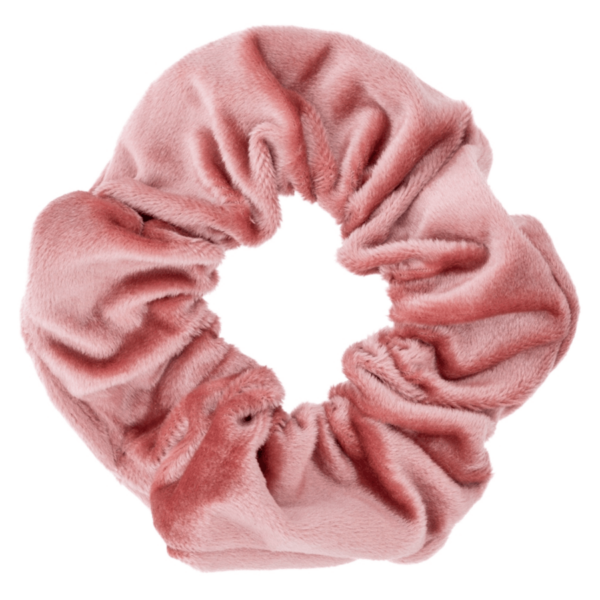 DARK Velvet Scrunchie Sparkled Rose