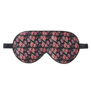 Fan Palm Sleeping Eye Mask Flawless Black 20x10cm