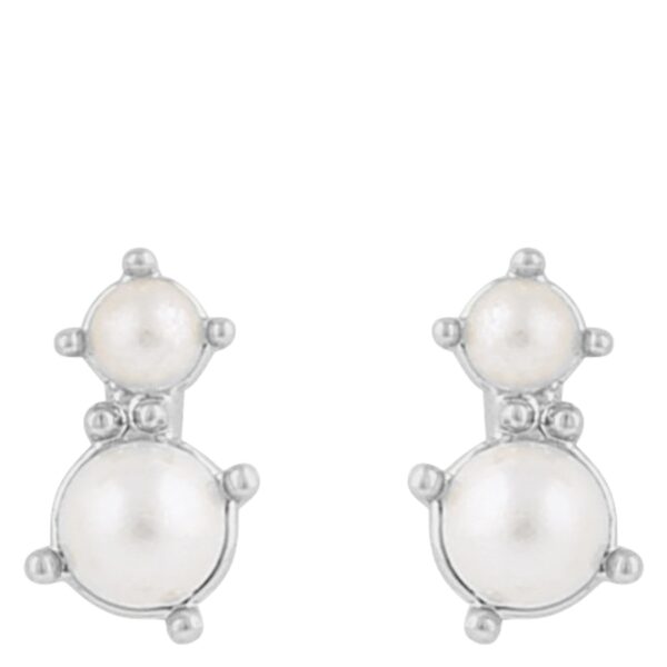 SNÖ Of Sweden Lucy Mini Earrings Silver White Onesize