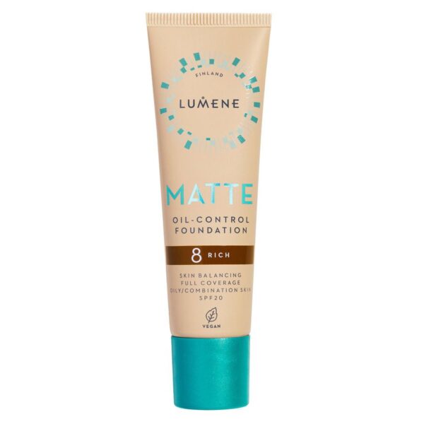 Lumene Matte Oil-Control Foundation SPF20 8 Rich 30ml