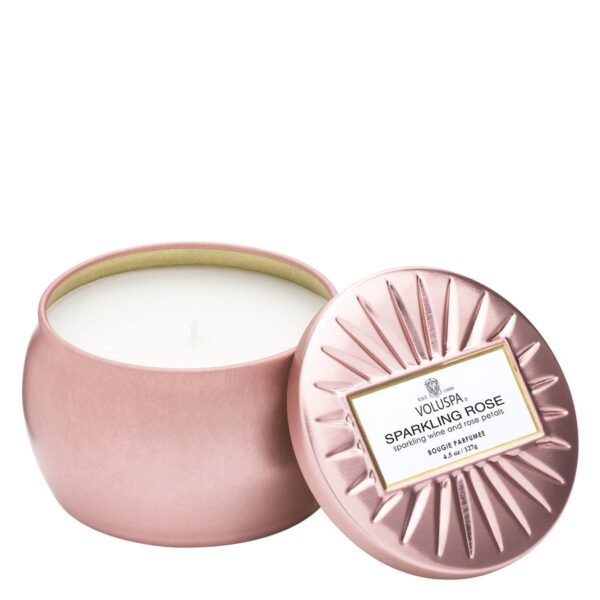 Voluspa Decorative Tin Candle Sparkling Rose 127g