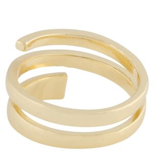 SNÖ Of Sweden Gisele Ring Plain Gold L