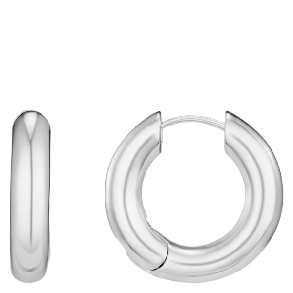 Orelia Jewellery Polished Chubby Mid-Size Hoops