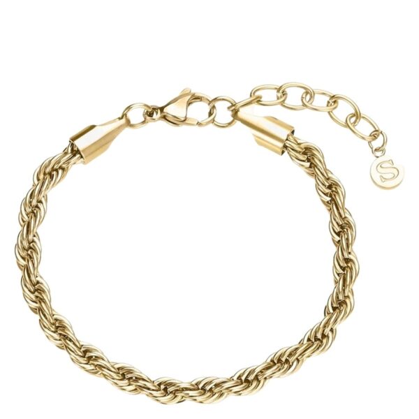 Sistie2ND Rope Bracelet Gold Plated 17cm