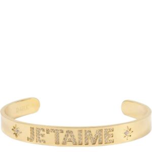 DARK Je T&apos;aime Crystal Cuff Gold