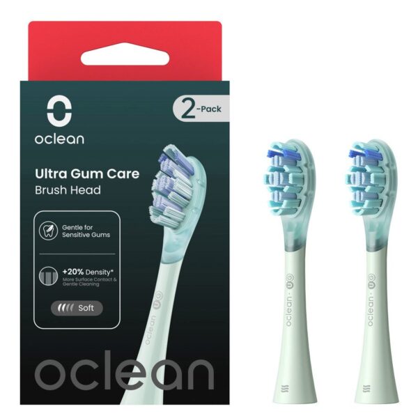 Oclean Ultra Gum Care Brush Head Green 2pcs