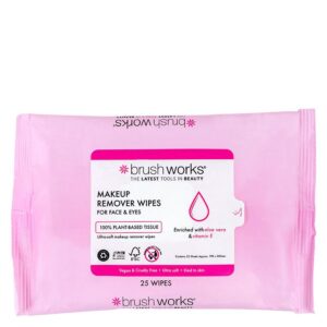 Brushworks Makeup Remover Wipes 25pcs