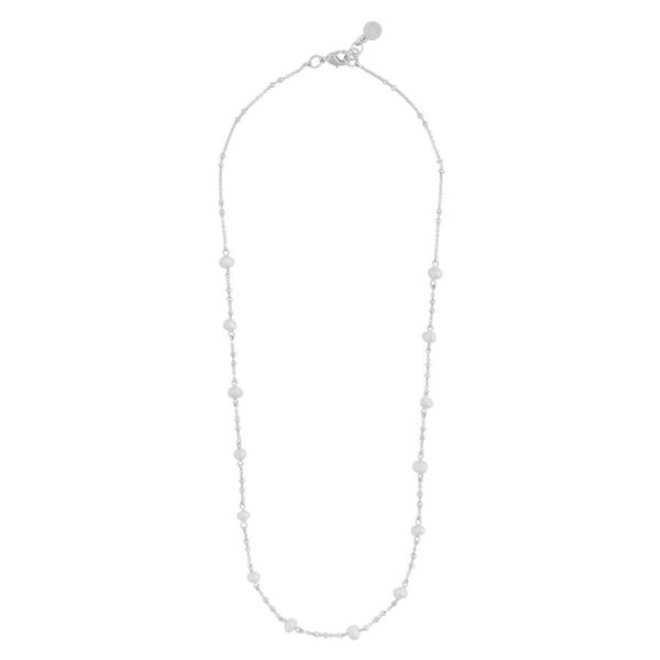 Snö Of Sweden Julie Small Chain Necklace Silver/White