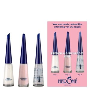 Herome French Manicure Set Pink 3 x 10ml