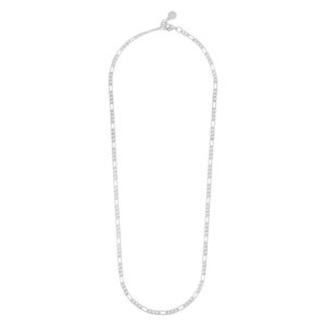 SNÖ Of Sweden Row Small Chain Necklace Plain Silver 45cm