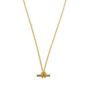 Orelia Jewellery T-Bar Chain Knot Necklace