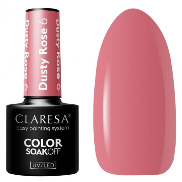 Claresa Nail Polish Hybrid Soak Off Dusty Rose 06 5ml