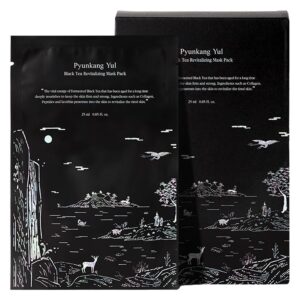 Pyunkang Yul Black Tea Revitalizing Mask Pack 10 pcs