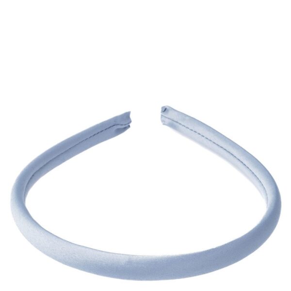 DARK Satin Hair Band Thin Light Blue